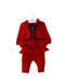 A Red Long Sleeve Jumpsuits from Nicholas & Bears in size 3-6M for girl. (Front View)
