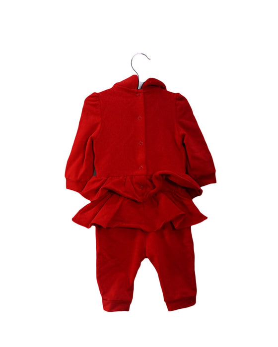 A Red Long Sleeve Jumpsuits from Nicholas & Bears in size 3-6M for girl. (Back View)
