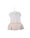 A Pink Short Sleeve Bodysuits from and the little dog laughed in size 6-12M for girl. (Back View)