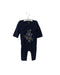 A Navy Long Sleeve Jumpsuits from Mides in size 6-12M for boy. (Front View)