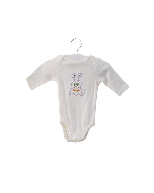 A White Long Sleeve Bodysuits from Stella McCartney in size 0-3M for neutral. (Front View)
