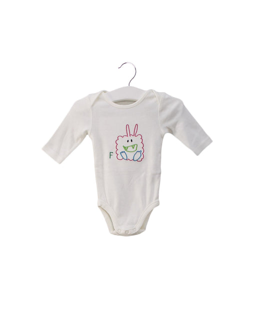 A White Long Sleeve Bodysuits from Stella McCartney in size 0-3M for neutral. (Front View)