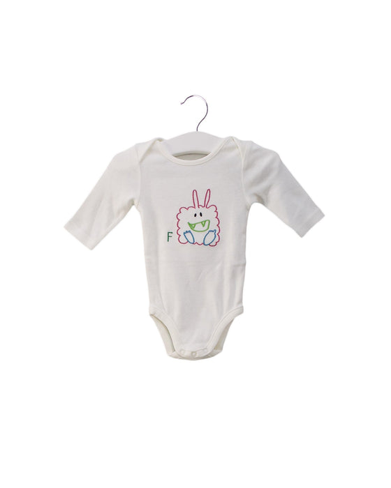 A White Long Sleeve Bodysuits from Stella McCartney in size 0-3M for neutral. (Front View)