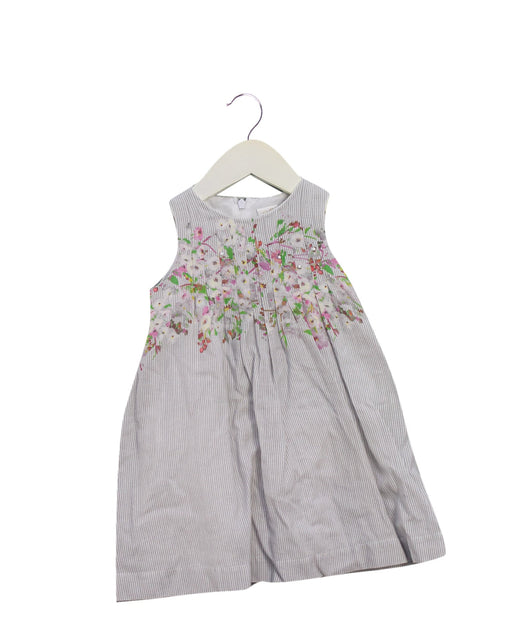 A Grey Sleeveless Dresses from Chickeeduck in size 12-18M for girl. (Front View)