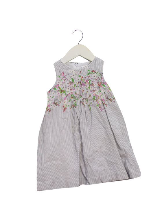 A Grey Sleeveless Dresses from Chickeeduck in size 12-18M for girl. (Front View)