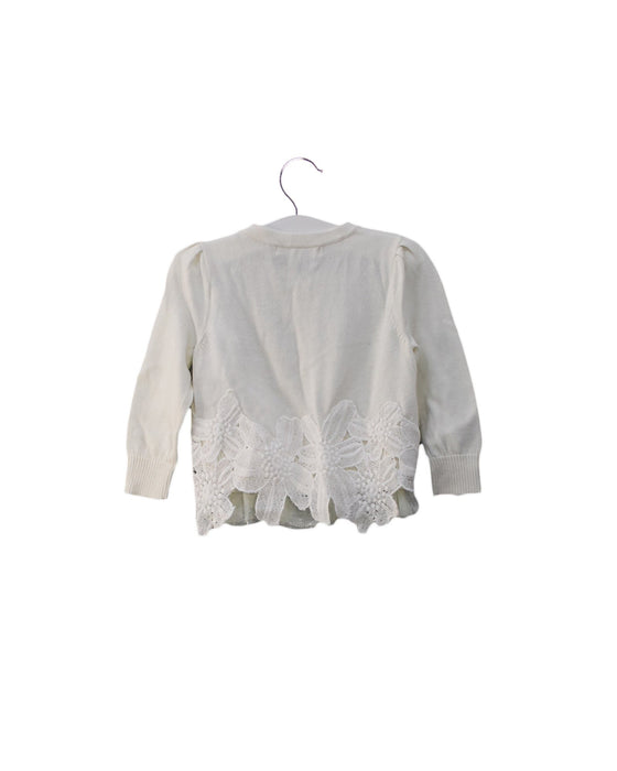 A White Cardigans from Nicholas & Bears in size 6-12M for girl. (Back View)