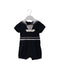 A Navy Short Sleeve Rompers from Nicholas & Bears in size 0-3M for girl. (Front View)