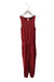 A Red Sleeveless Jumpsuits from Polo Ralph Lauren in size 7Y for girl. (Front View)