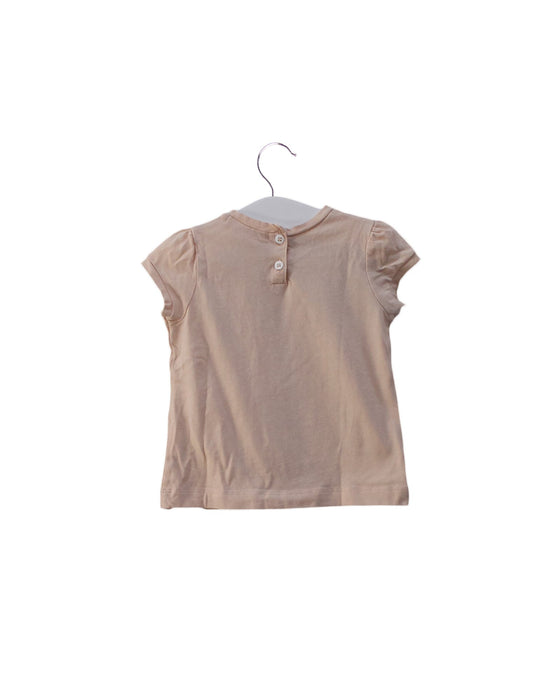 A Pink Short Sleeve Tops from Bonpoint in size 3-6M for girl. (Back View)