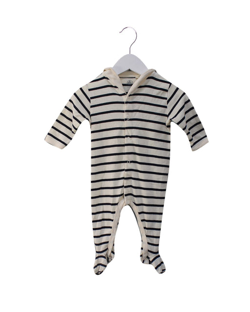 A Ivory Long Sleeve Jumpsuits from Petit Bateau in size 3-6M for boy. (Front View)