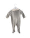 A Ivory Long Sleeve Jumpsuits from Petit Bateau in size 3-6M for boy. (Back View)