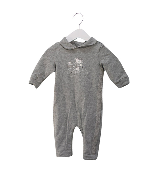 A Grey Long Sleeve Jumpsuits from Nicholas & Bears in size 6-12M for boy. (Front View)