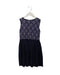 A Navy Sleeveless Dresses from Tommy Hilfiger in size 7Y for girl. (Front View)