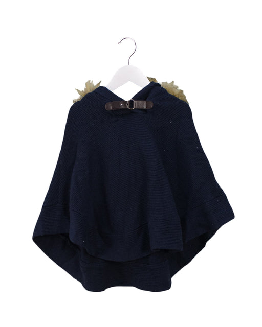 A Navy Capes & Ponchos from Cyrillus in size 3T for girl. (Front View)