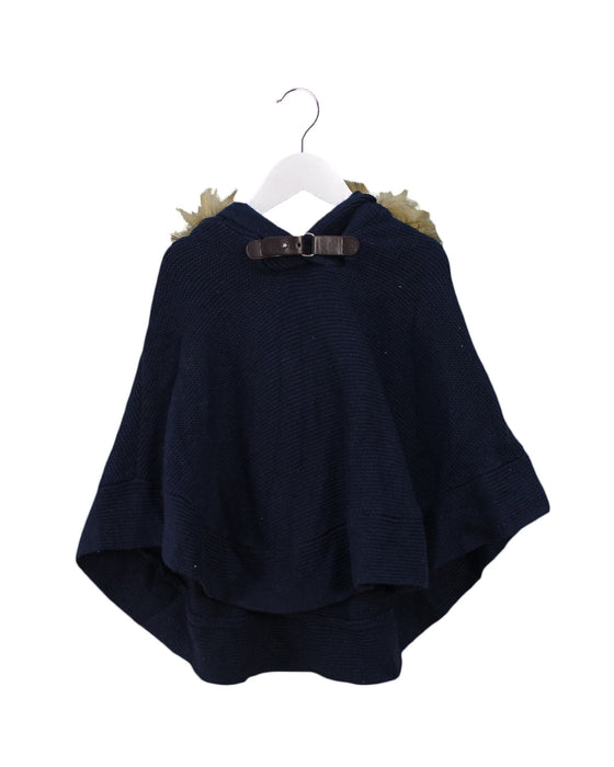 A Navy Capes & Ponchos from Cyrillus in size 3T for girl. (Front View)