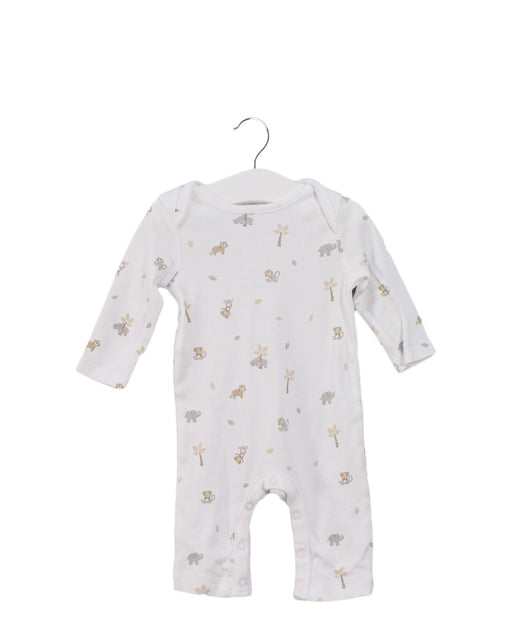 A White Long Sleeve Jumpsuits from The Little White Company in size 0-3M for girl. (Front View)