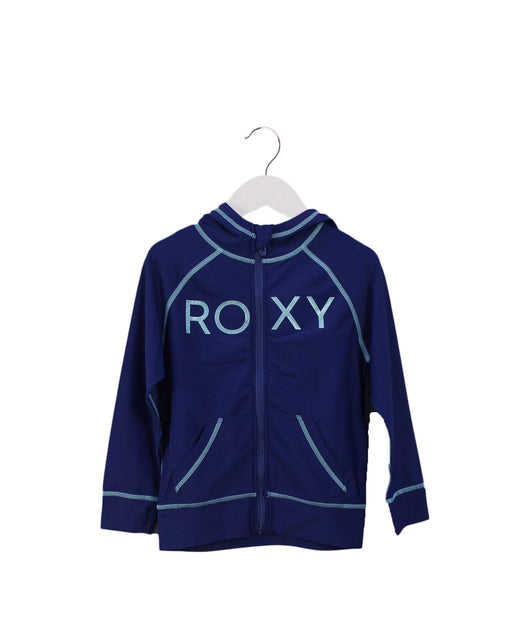 A Navy Lightweight Jackets from Roxy in size 4T for girl. (Front View)