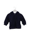 A Navy Zippered Sweatshirts from Hanna Andersson in size 6-12M for boy. (Front View)