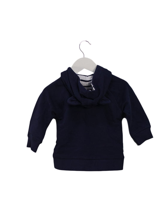 A Navy Zippered Sweatshirts from Hanna Andersson in size 6-12M for boy. (Back View)