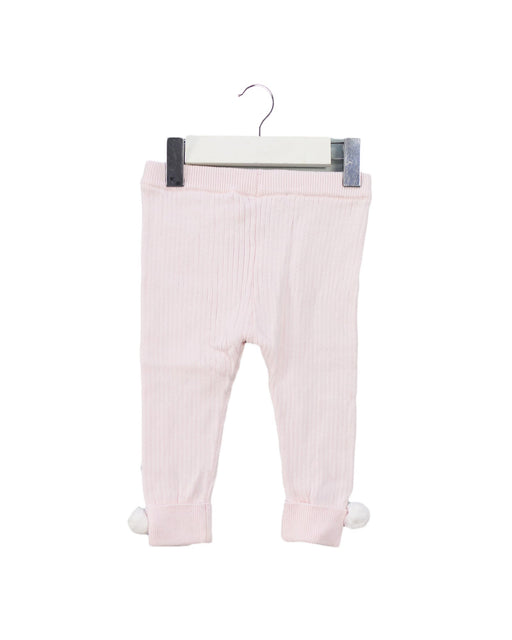 A Pink Casual Pants from The Little White Company in size 3-6M for girl. (Front View)