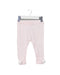 A Pink Casual Pants from The Little White Company in size 3-6M for girl. (Front View)