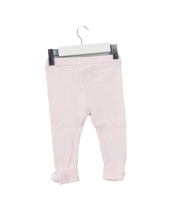 A Pink Casual Pants from The Little White Company in size 3-6M for girl. (Back View)
