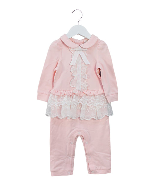 A Pink Long Sleeve Jumpsuits from Nicholas & Bears in size 12-18M for girl. (Front View)