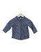 A Blue Shirts from Petit Bateau in size 6-12M for boy. (Front View)