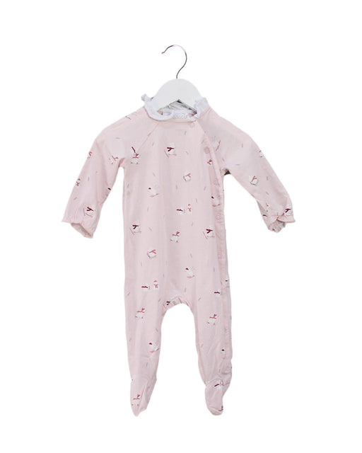 A Pink Onesies from The Little White Company in size 3-6M for girl. (Front View)