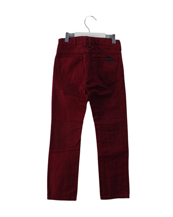 A Burgundy Casual Pants from Jacadi in size 8Y for girl. (Back View)