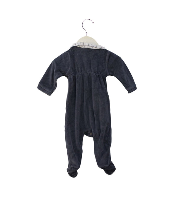 A Grey Long Sleeve Jumpsuits from Jacadi in size 3-6M for boy. (Back View)