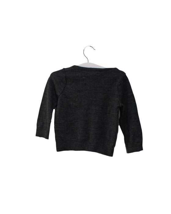 A Grey Knit Sweaters from Bonpoint in size 12-18M for girl. (Back View)
