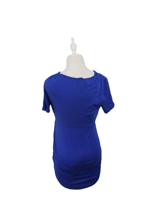 A Blue Short Sleeve Tops from Mayarya in size XS for girl. (Back View)