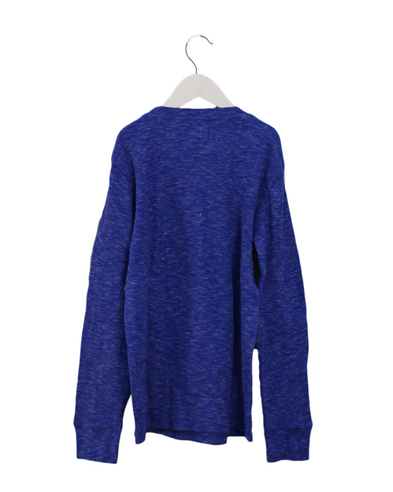 A Blue Long Sleeve Tops from Crewcuts in size 10Y for boy. (Back View)