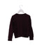 A Burgundy Cardigans from Bonpoint in size 6T for girl. (Back View)
