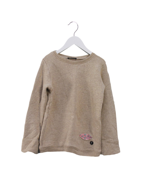 A Beige Knit Sweaters from FITH in size 5T for girl. (Front View)