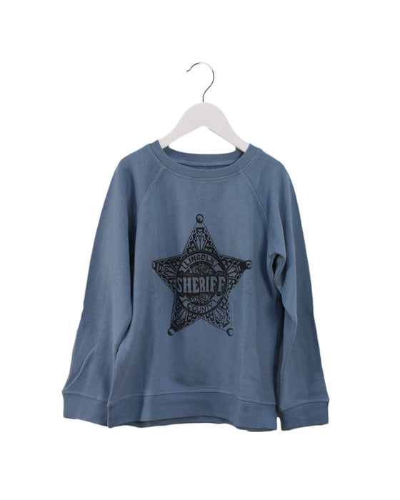 A Blue Crewneck Sweatshirts from Bonton in size 10Y for boy. (Front View)