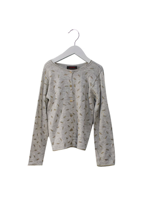 A Grey Cardigans from Catimini in size 4T for girl. (Front View)