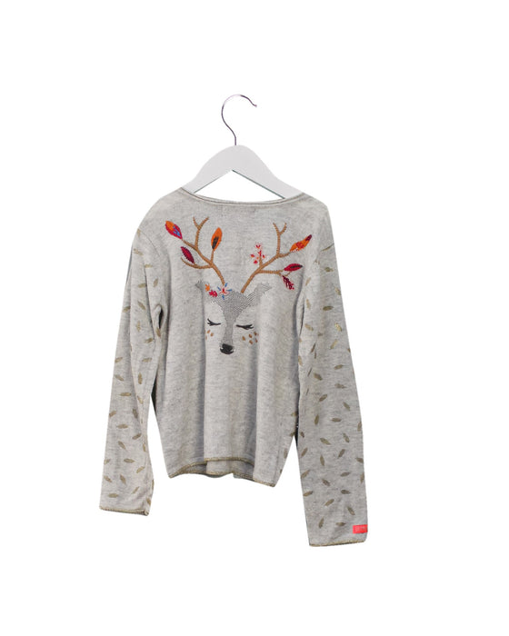 A Grey Cardigans from Catimini in size 4T for girl. (Back View)