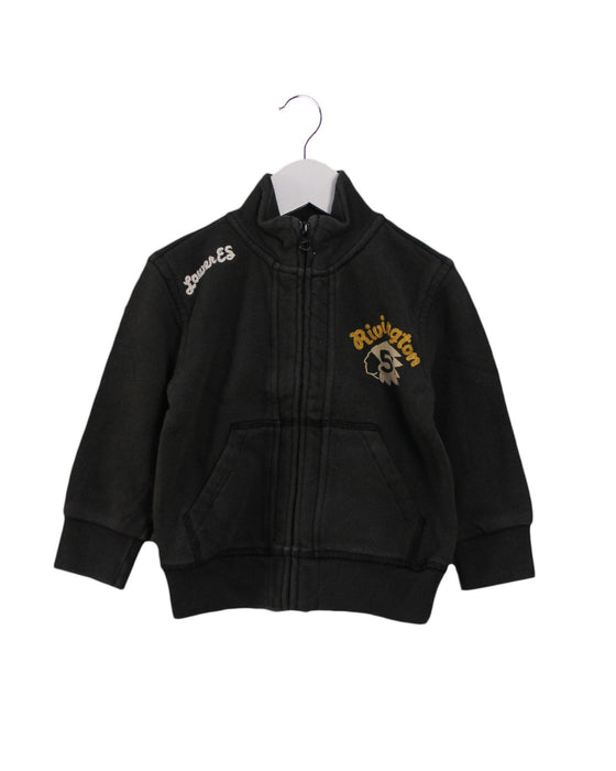 A Grey Lightweight Jackets from Lucky Brand in size 18-24M for boy. (Front View)