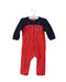 A Red Long Sleeve Jumpsuits from Momonittu in size 0-3M for girl. (Front View)