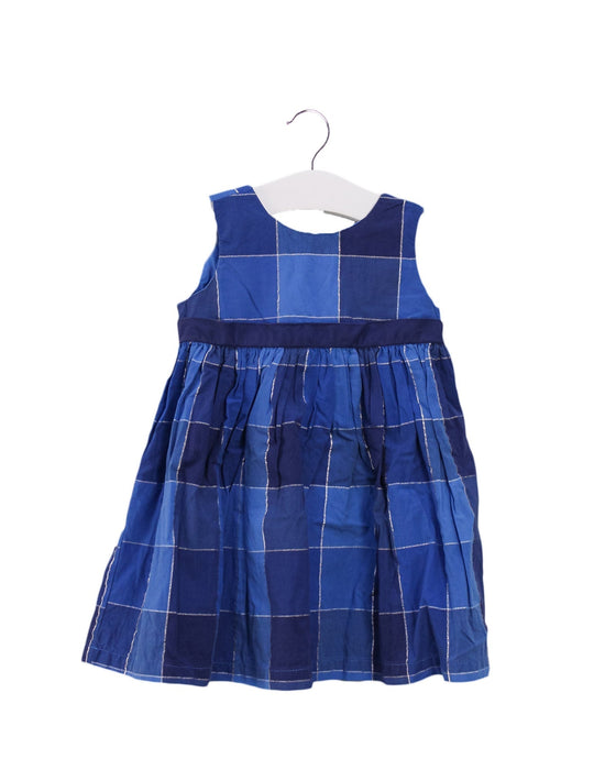 A Blue Sleeveless Dresses from Gymboree in size 12-18M for girl. (Front View)