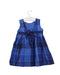 A Blue Sleeveless Dresses from Gymboree in size 12-18M for girl. (Back View)