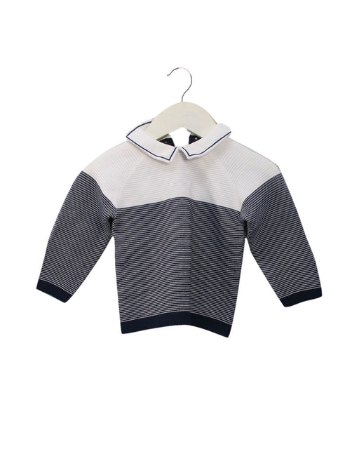 A Navy Cardigans from Emile et Rose in size 3-6M for boy. (Front View)