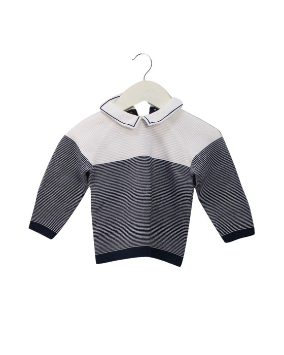 A Navy Cardigans from Emile et Rose in size 3-6M for boy. (Front View)