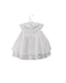 A White Short Sleeve Dresses from Trussardi in size 3-6M for girl. (Back View)