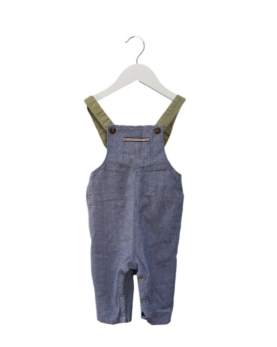 A Blue Long Overalls from Velveteen in size 6-12M for neutral. (Front View)