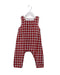 A Red Sleeveless Jumpsuits from Petit Bateau in size 3-6M for boy. (Front View)