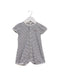 A Black Short Sleeve Rompers from Petit Bateau in size 3-6M for girl. (Front View)