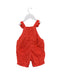 A Orange Overall Shorts from Petit Bateau in size 3-6M for girl. (Back View)